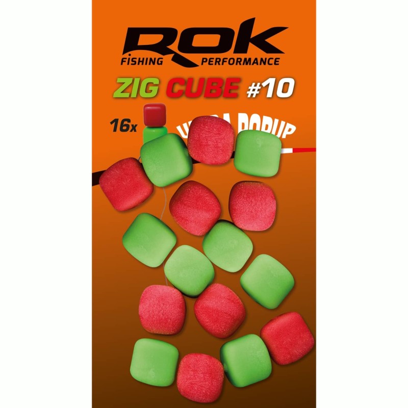 ZIG CUBE MIX taille10 - RED + GREEN 