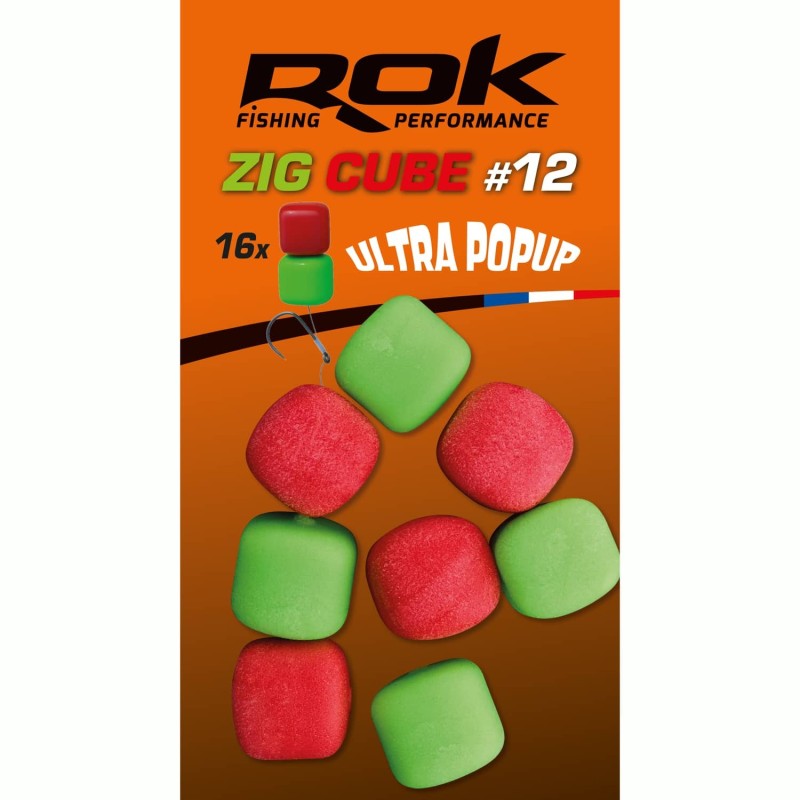ZIG CUBE MIX taille12 - RED + GREEN 
