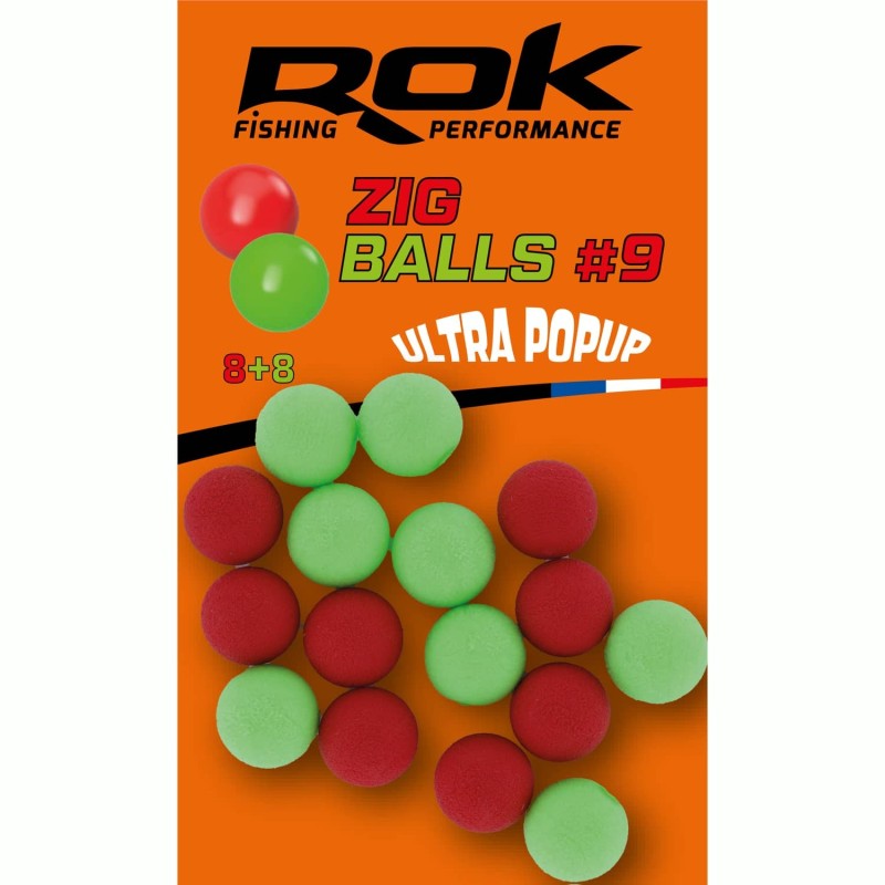 ZIG BALL taille9 - RED+GREEN 