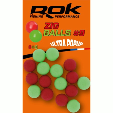 ZIG BALL taille9 - RED+GREEN 