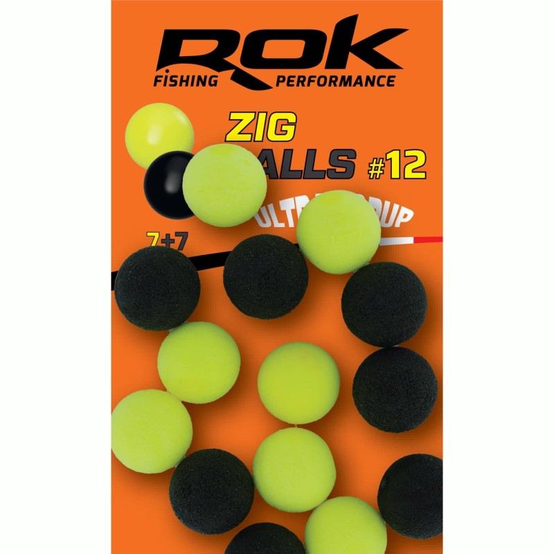 ZIG BALL taille12 - YELLOW+BLACK 