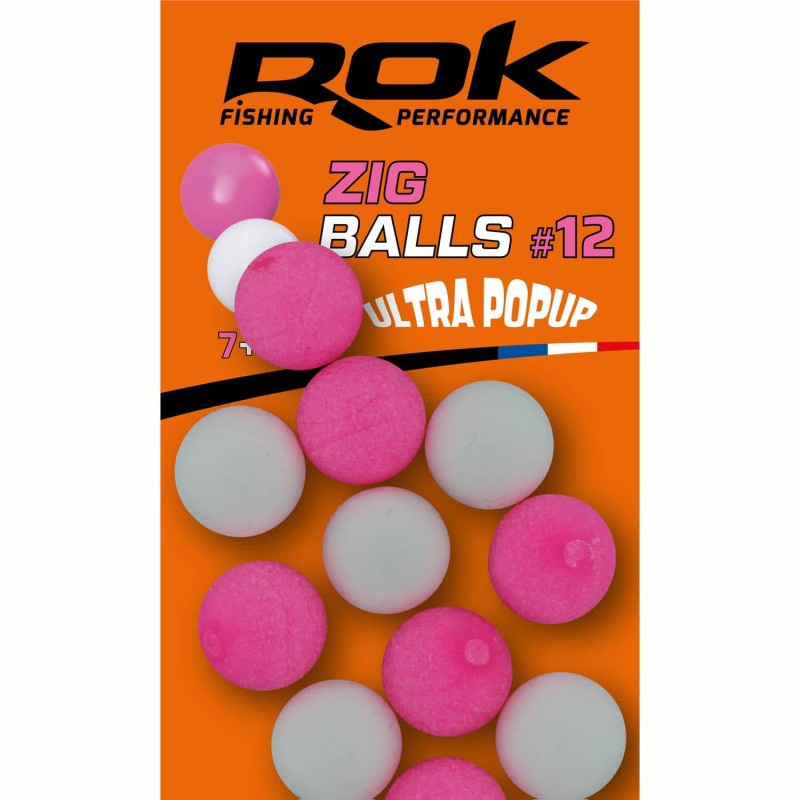 ZIG BALL taille12 - PINK+WHITE 