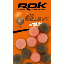 ZIG BALL taille12 - ORANGE+BROWN 