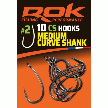 CS taille2 - MEDIUM CURVE SHANK HOOKS taille2 - HAMECONS MEDIUM CURVE SHANK taille2 