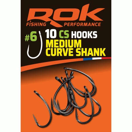 CS taille6 - MEDIUM CURVE SHANK HOOKS taille6 - HAMECONS MEDIUM CURVE SHANK taille6 