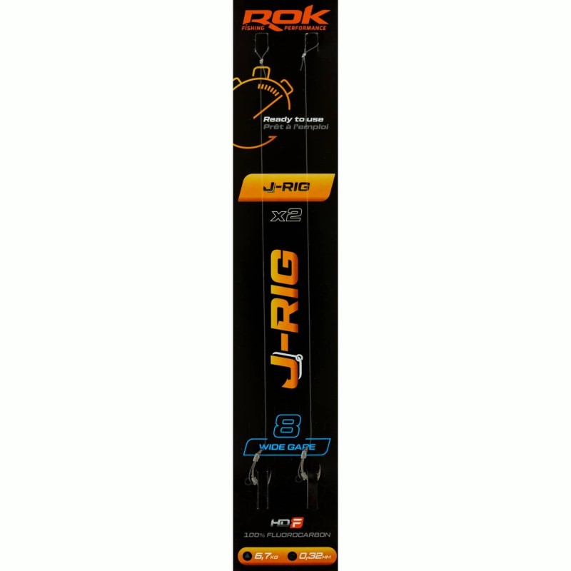 J-RIG WG taille8 - 2X PACK / LOT DE 2X MONTAGES J-RIG WIDE GAPE taille8 