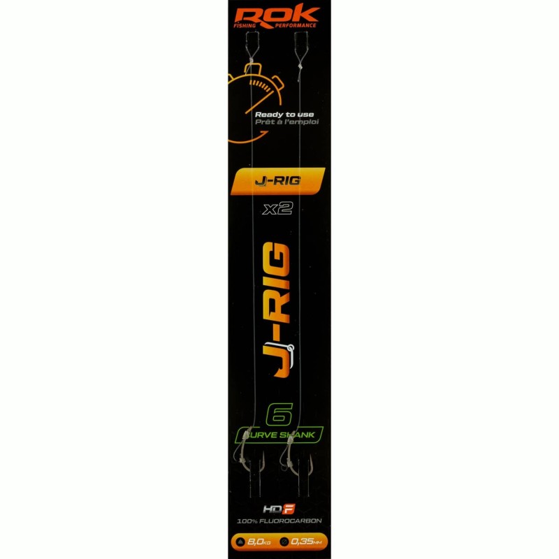 J-RIG CS taille6 - 2X PACK / LOT DE 2X MONTAGES J-RIG CURVE SHANK taille6 