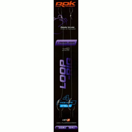 LOOP-RIG WGB taille4 - 2X PACK / LOT DE 2X MONTAGES LOOP-RIG WIDE GAPE BARB 