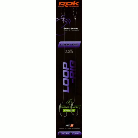 LOOP-RIG CSB taille4 - 2X PACK / LOT DE 2X MONTAGES LOOP-RIG CURVE SHANK BA 