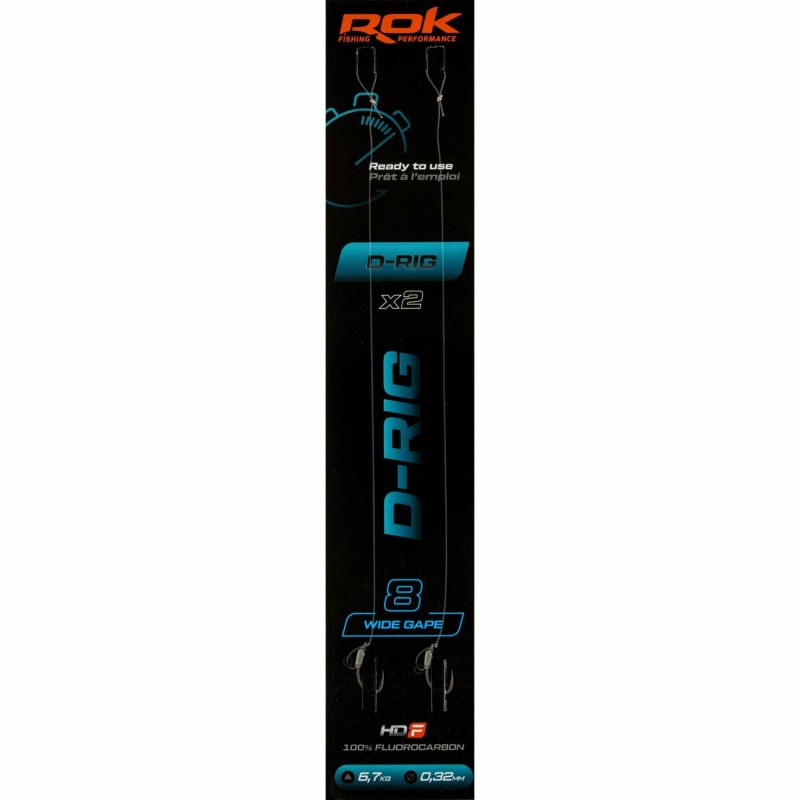 D-RIG WG taille8 - 2X PACK / LOT DE 2X MONTAGES D-RIG WIDE GAPE taille8 