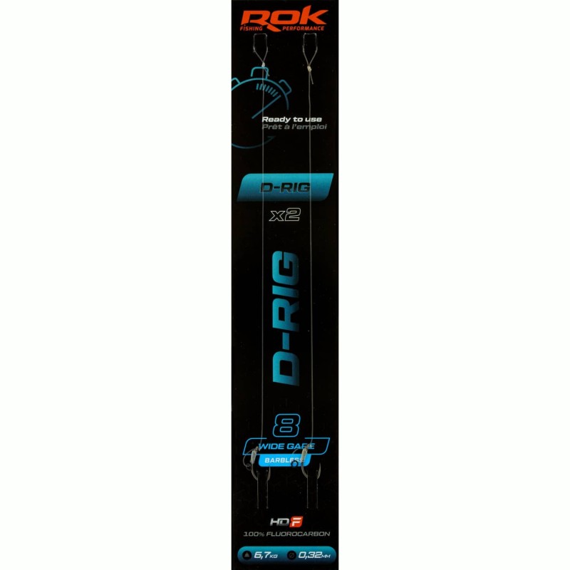 D-RIG WGB taille8 - 2X PACK / LOT DE 2X MONTAGES D-RIG WIDE GAPE BARBLESS taille 