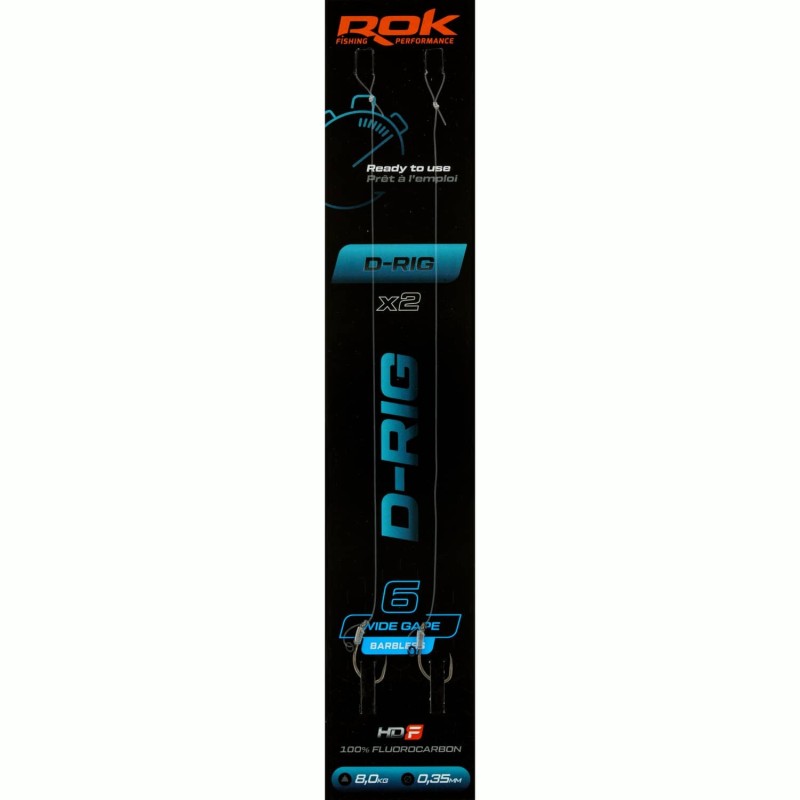 D-RIG WGB taille6 - 2X PACK / LOT DE 2X MONTAGES D-RIG WIDE GAPE BARBLESS taille 