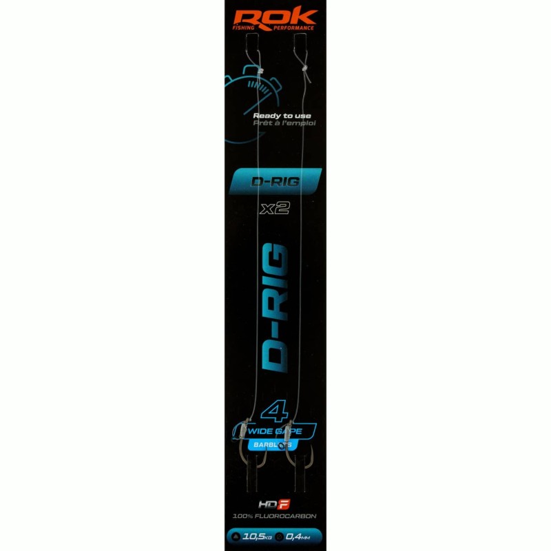 D-RIG WGB taille4 - 2X PACK / LOT DE 2X MONTAGES D-RIG WIDE GAPE BARBLESS taille 