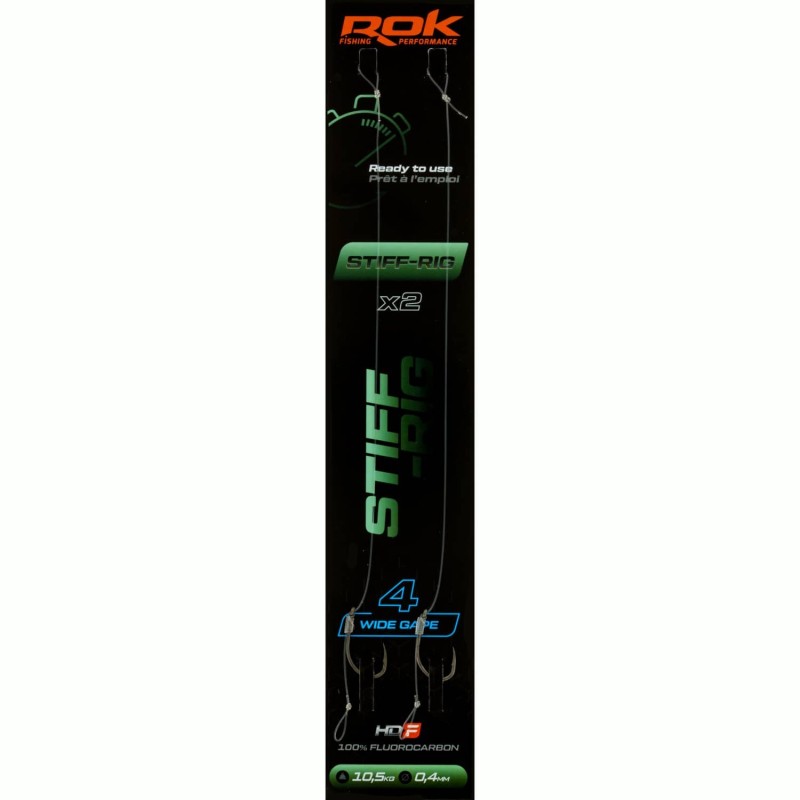 STIFF-RIG WG taille2 - 2X PACK / LOT DE 2X MONTAGES STIFF-RIG WIDE GAPE taille2 