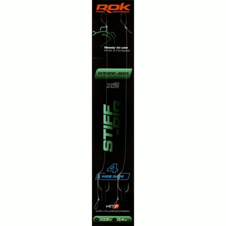 STIFF-RIG WG taille2 - 2X PACK / LOT DE 2X MONTAGES STIFF-RIG WIDE GAPE taille2 
