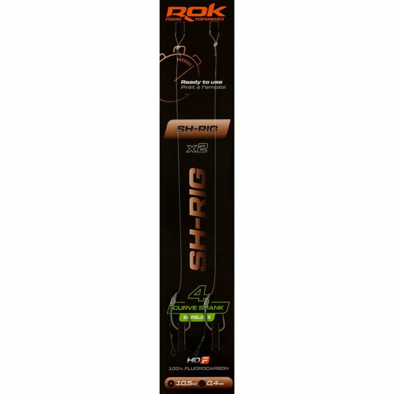 SH-RIG CSB taille4 - 2X PACK / LOT DE 2X MONTAGES SH-RIG CURVE SHANK BARBLE 