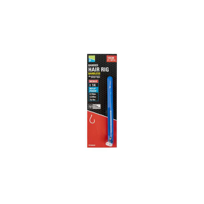 "MCM-B BANDED MAG STORE HOOKLENGTHS - 10CM/4"" - 14 MCM-B" PRESTON INNOVATIONS 