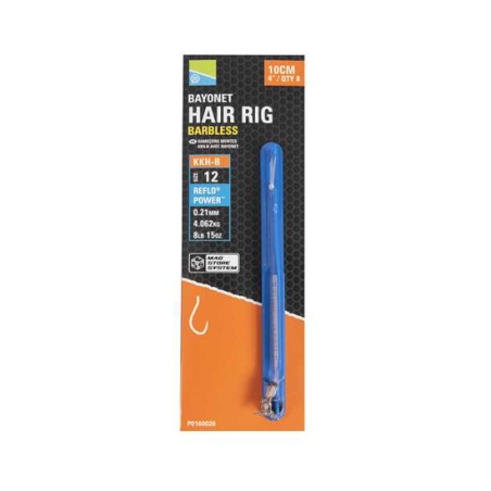 "KKH-B BAYONET MAG STORE HOOKLENGTHS -10CM/4"" - 12" PRESTON INNOVATIONS 