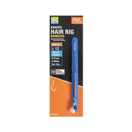 "KKH-B BANDED MAG STORE HOOKLENGTHS -10CM/4"" - 14" PRESTON INNOVATIONS 