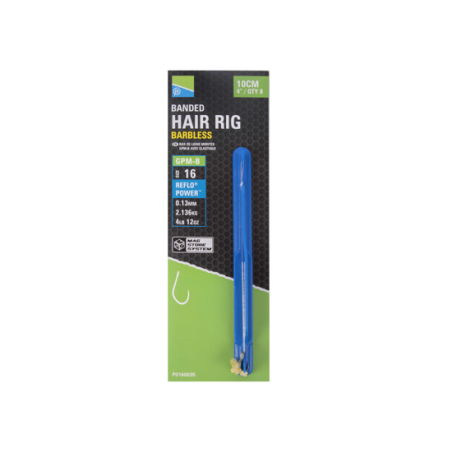 "GPM-B BANDED HAIR RIGS - 4""/10CM - 16 GPM-B" PRESTON INNOVATIONS 