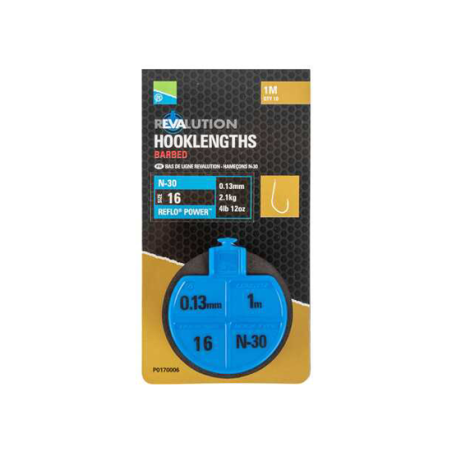 REVALUATION HOOKLENGTHS - N30 SIZE 18 PRESTON INNOVATIONS 