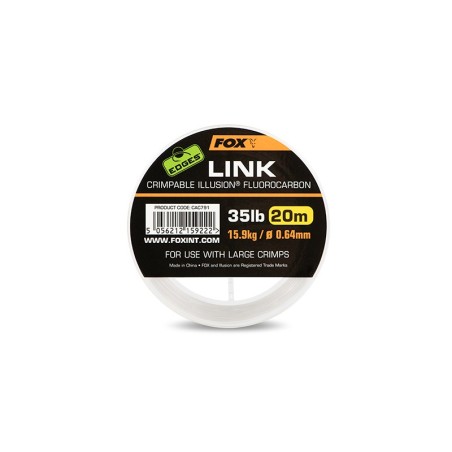 EDGES LINK ILLUSION FLUOROCARBON 0.53MM/25LB  (20M) FOX
