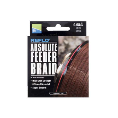 ABSOLUTE FEEDER BRAID - 0.10MM - 150M PRESTON INNOVATIONS 