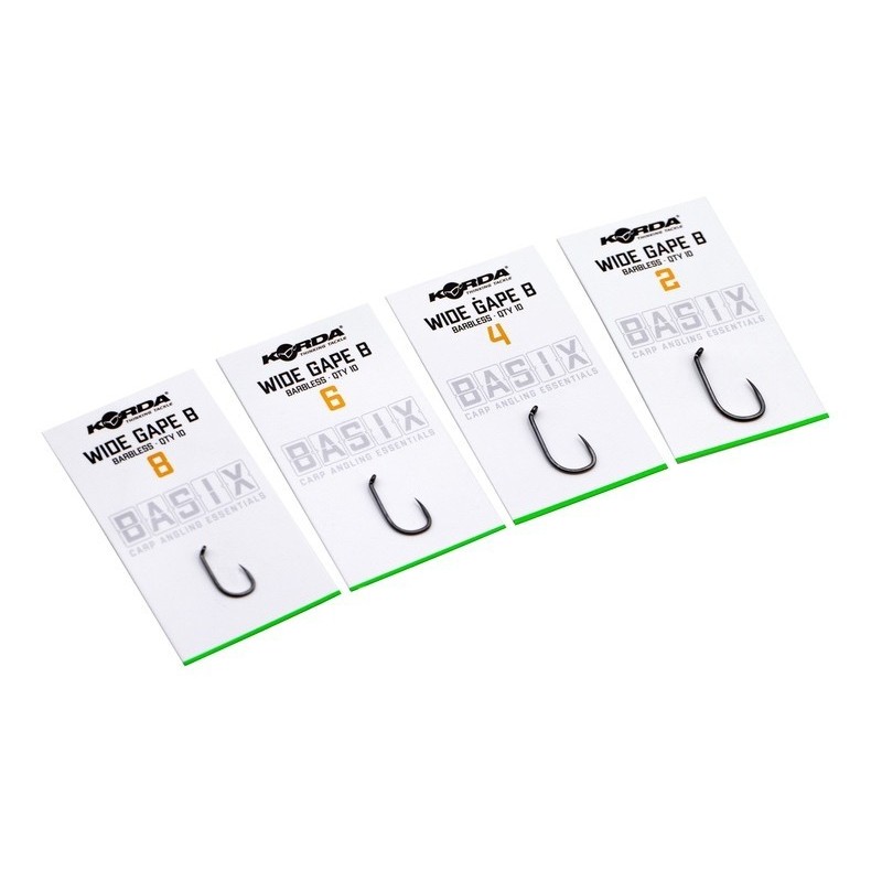 Basix Wide Gape Barbless 2 KORDA 