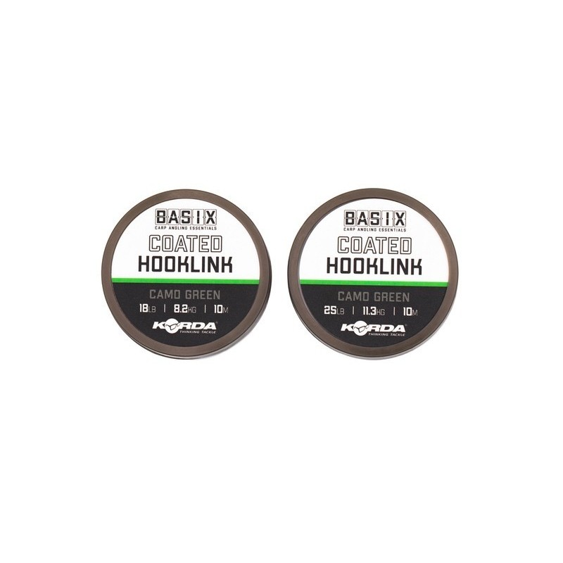 BASIX COATED HOOKLINK 25lb 10m   KORDA 
