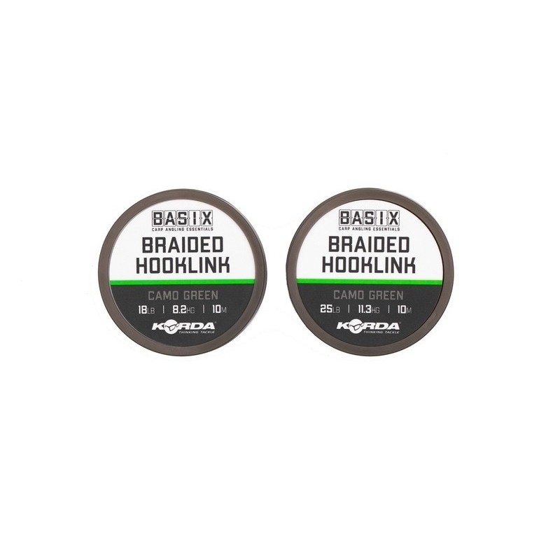BASIX BRAIDED HOOKLINK 18lb 10m   KORDA 