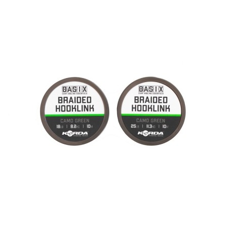 BASIX BRAIDED HOOKLINK 18lb 10m   KORDA 