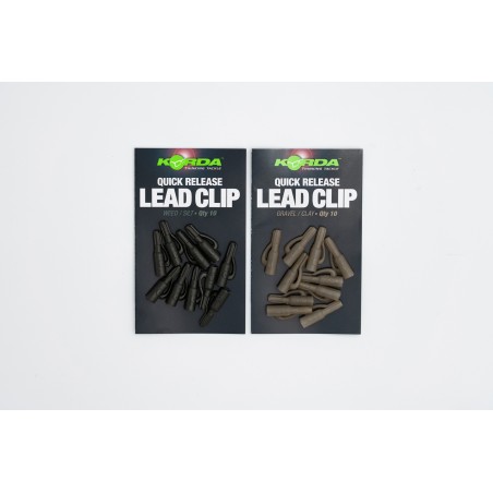 QUICK RELEASE LEAD CLIPS Gravel/ Clay KORDA 