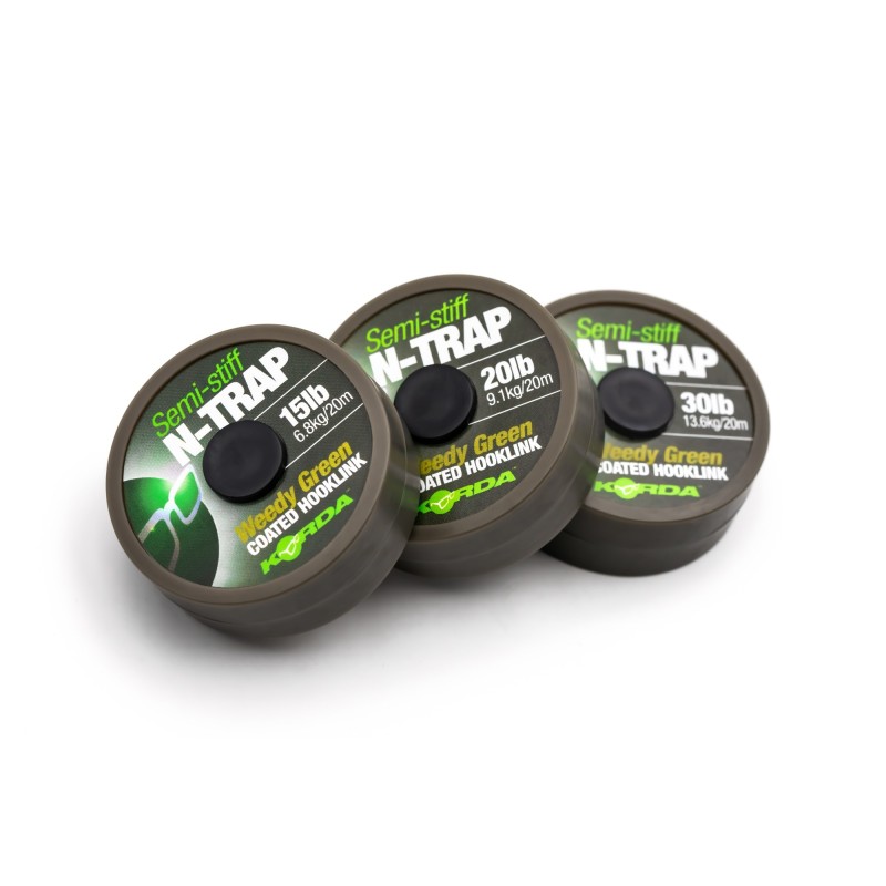 N-TRAP SEMI -STIFF 20lb Weedy Green   KORDA 