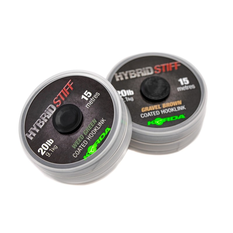 HYBRID STIFF 20lb Weed Green 15m   KORDA 