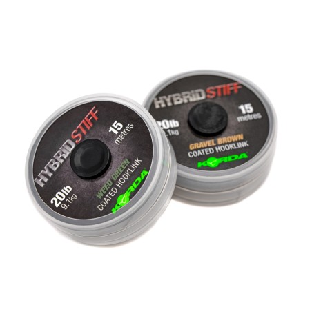 HYBRID STIFF 20lb Weed Green 15m   KORDA 