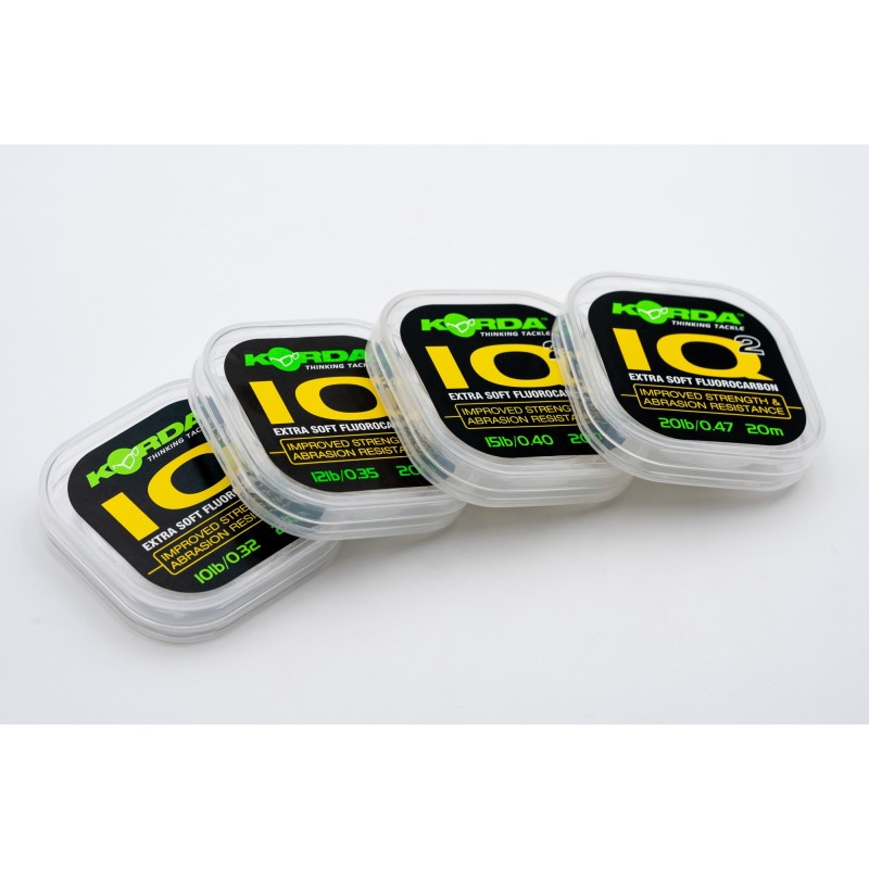 IQ2 / IQ EXTRA SOFT Fluorocarbon Hooklink 20lb   KORDA 
