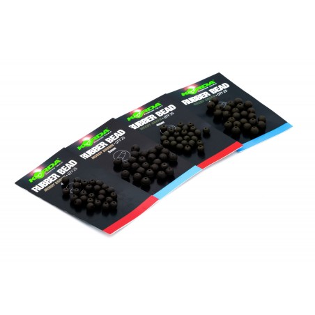 4MM RUBBER BEAD GREEN KORDA 