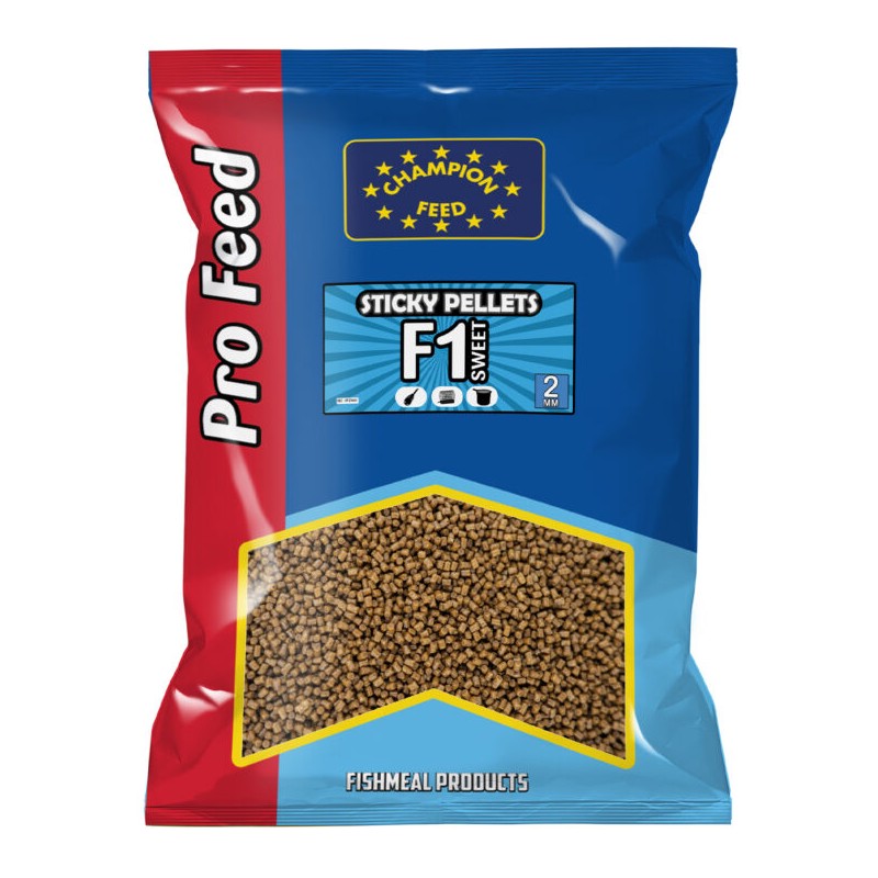 STICKY PELLETS 2MM F1 SWEET 650 GR CHAMPION FEED