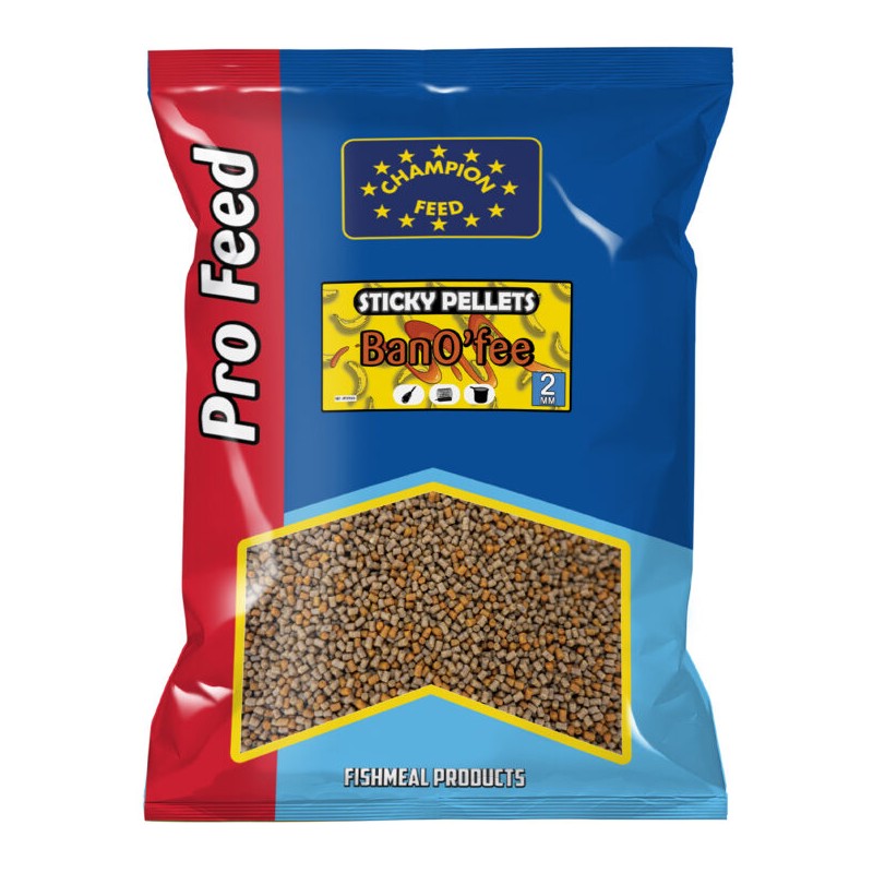 STICKY PELLETS 2MM BANO'FEE 650 GR CHAMPION FEED