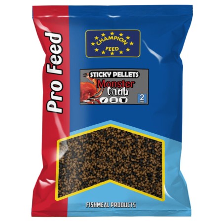 STICKY PELLETS 2MM MONSTER CRAB 650 GR CHAMPION FEED