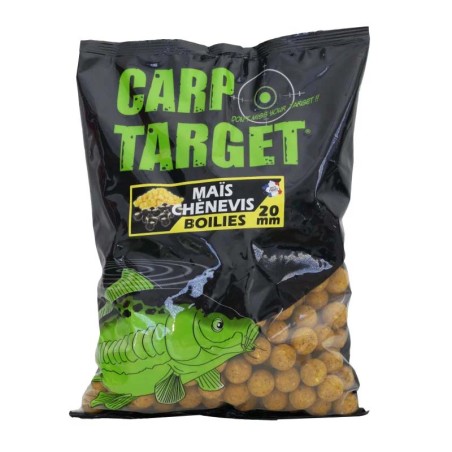 CARP TARGET - BOUILLETTES - 800GR - 20MM - MAIS CHENEVIS