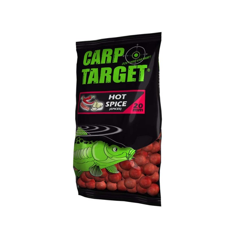 CARP TARGET - BOUILLETTES - 800GR - 20MM - HOT SPICE