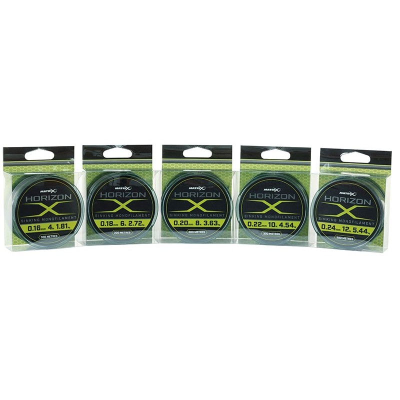 MATRIX HORIZON X SINKING MONOFILAMENT - 10LB (0.16MM) 300M MATRIX