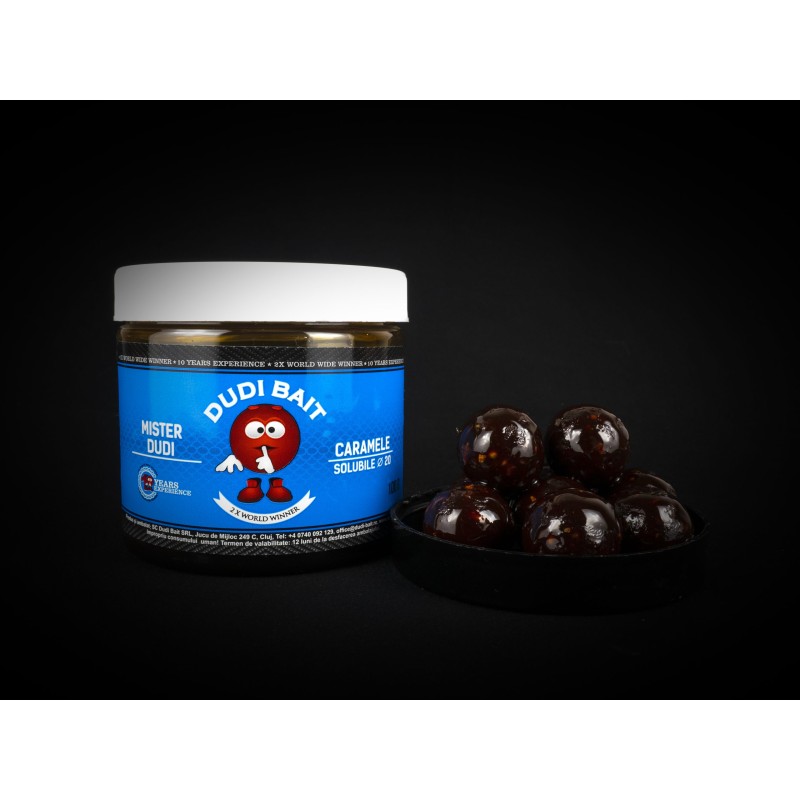 HOOKBAIT MISTER DUDI CARAMELE SOLUBLE 20MM DUDI BAIT