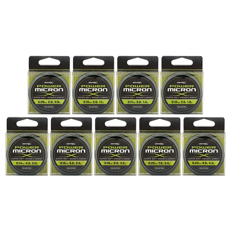 POWER MICRON X 0.18MM - 6.5LB 100M MATRIX