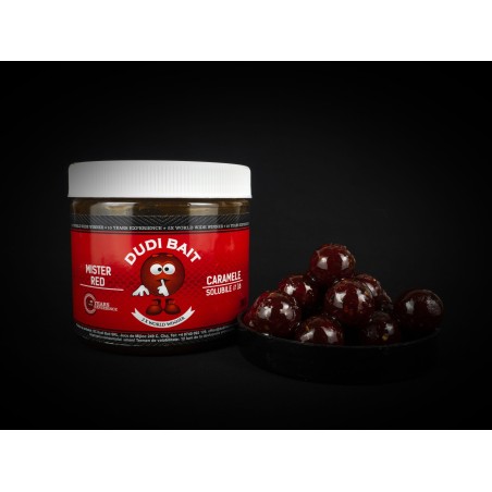 HOOK BAIT MISTER RED SUPER HOT CARAMELE SOLUBLE 16MM DUDI BAIT