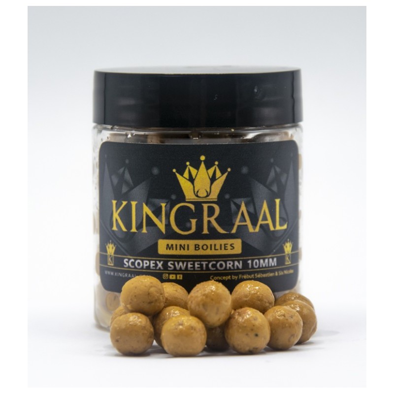 MINI BOILIES SCOPEX SWEETCORN ( NEW 2024 ) 10MM 50GR KINGRAAL