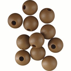 RUBBER BEADS Ø6 BROWN - PERLES SOFTS Ø6 MARRON 