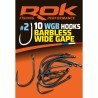 WGB _2 - BARBLESS WIDE GAPE HOOKS _2 - HAMECONS BARBLESS WIDE GAP _2 