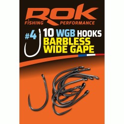 WGB _4 - BARBLESS WIDE GAPE HOOKS _4 - HAMECONS BARBLESS WIDE GAP _4 